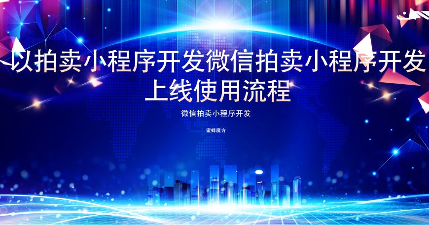 拍卖小程序开发微信拍卖小程序开发上线使用流程缩略图